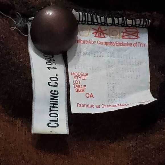 County Clothing Company Womens Sz Small Vest Brown & Tan Dogs Vintage 1998 - Picture 6 of 7